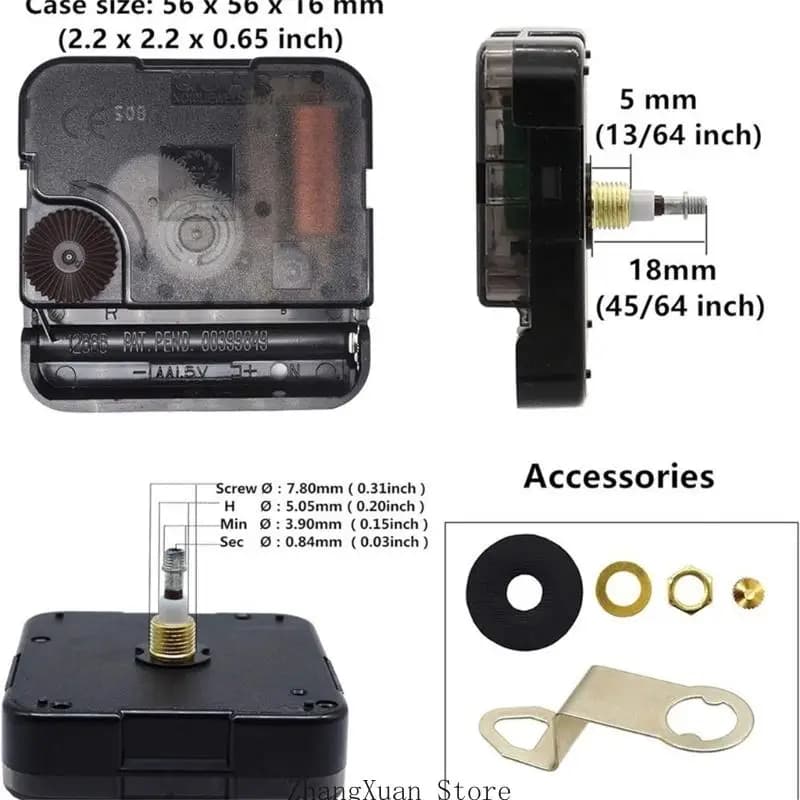 Silents Clock Movement Mechanism Replacement DIY Clock Repair Parts Motors Gift 3XUF