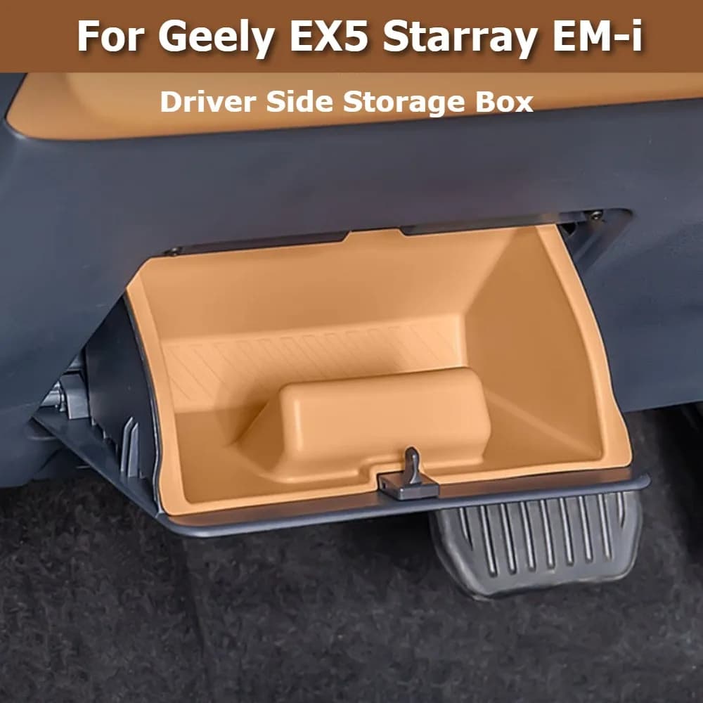 For Geely Starray EM-i EX5 EM-i 2025 2026 Driver Side Storage Box Document Organizer Multifunctional Holder Interior Accessories