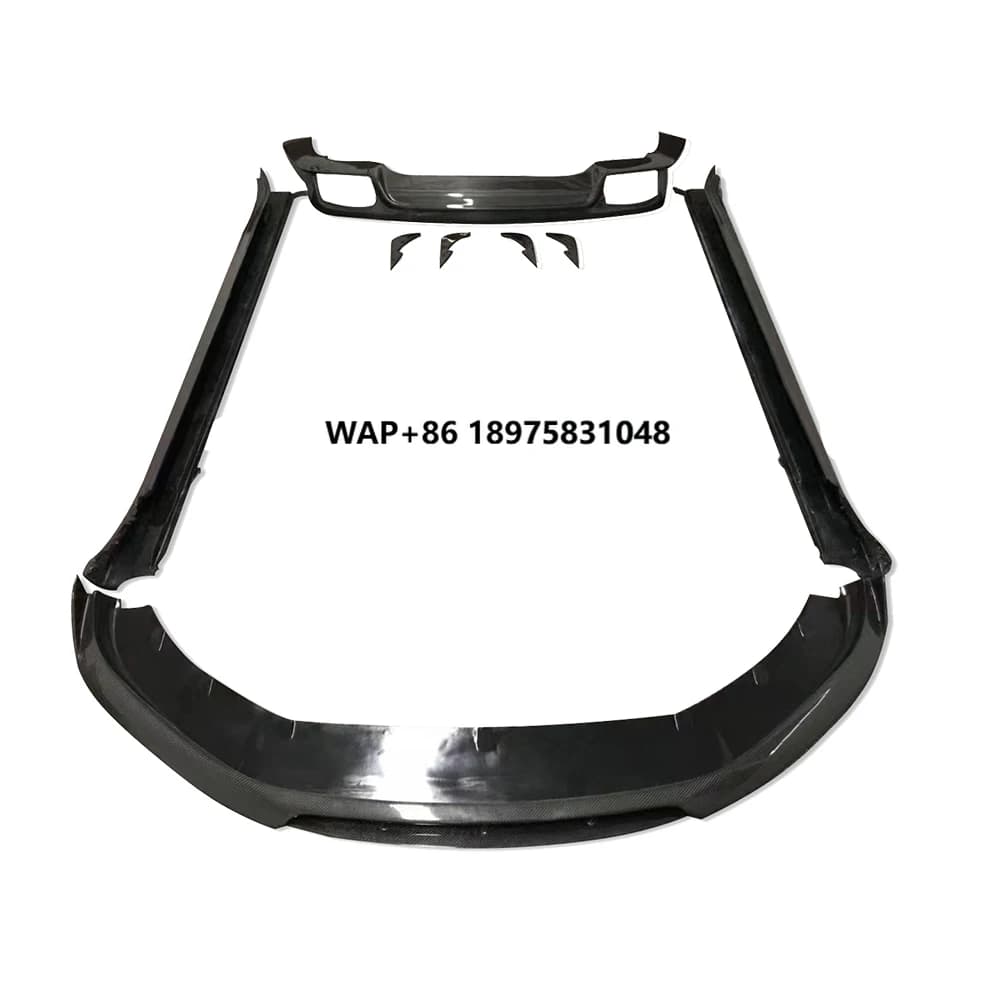 Upgraded Carbon Body Kit Front Lip Rear Lip Side Skirt Spoiler Diffuser