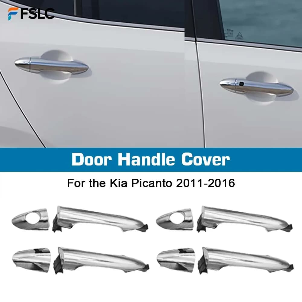⭐Genuine⭐ For Kia Picanto 2011-2015 Exterior Door Handle With Black Or Chrome 82651-1Y020 82661-1Y020 82651-1Y000 1Y050
