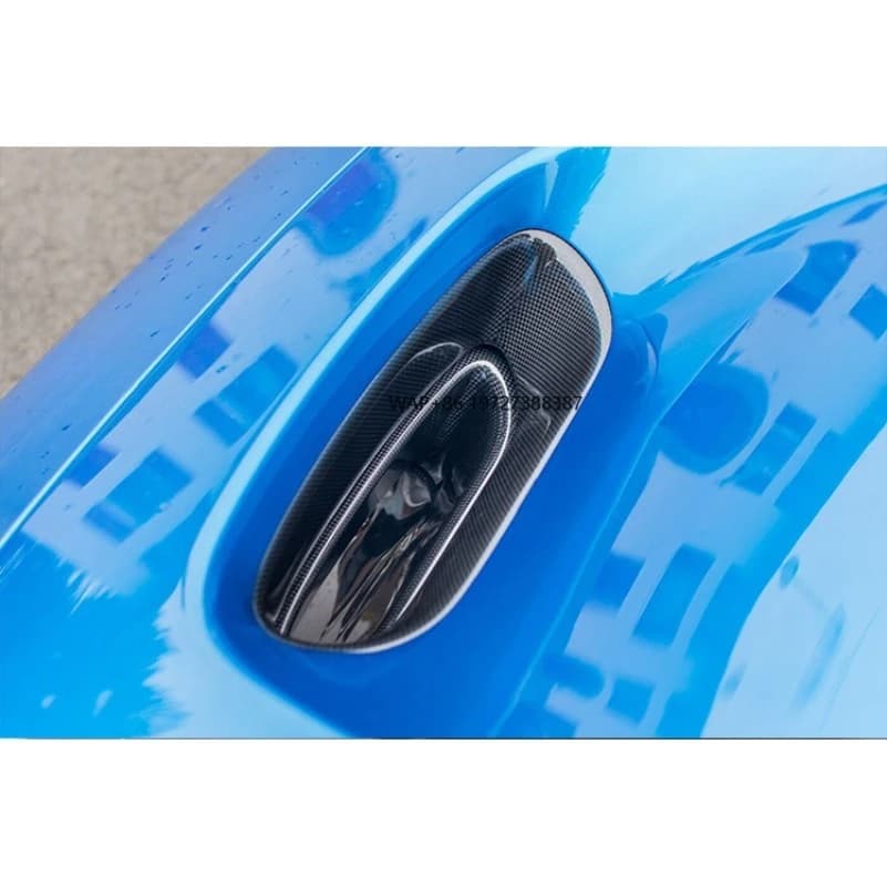 OEM Style Dry Carbon Fiber Hood Air Vent Trim For F8