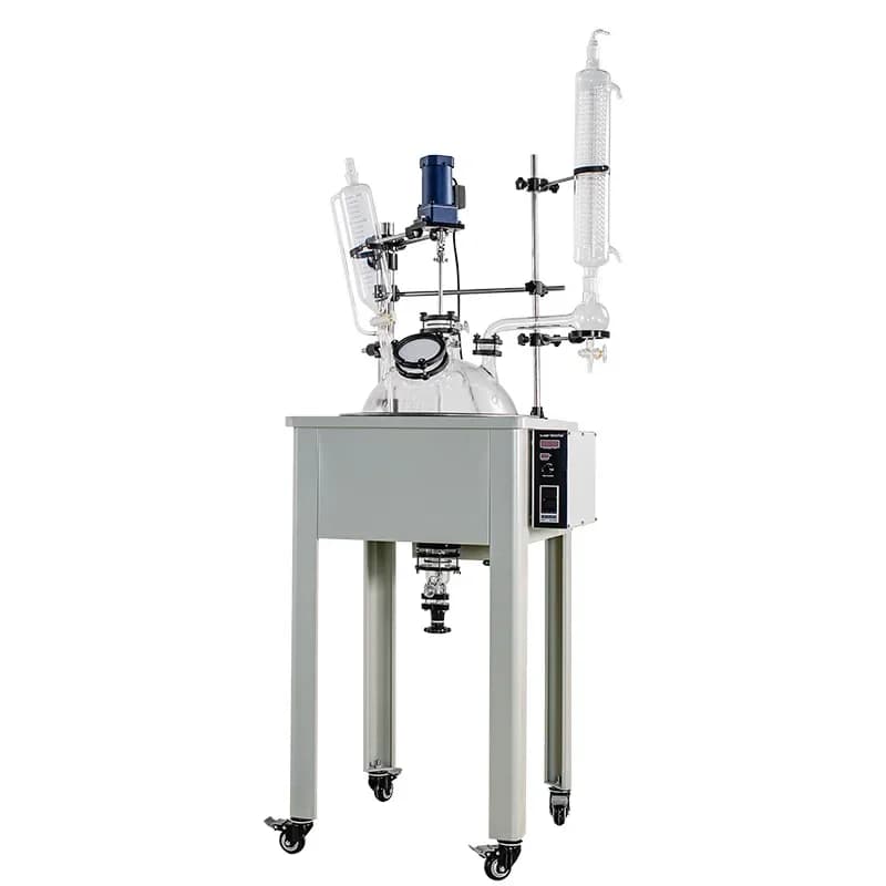 Single-layer glass reactor Mechanical seal Chemical stirrer Electric heating distillation reactor Glass reactor