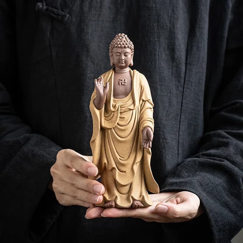 FX-22  chinese style sakyamuni, avalokitesvara and ksitigarbha bodhisattva home worship  buddha statue handicraft ornaments