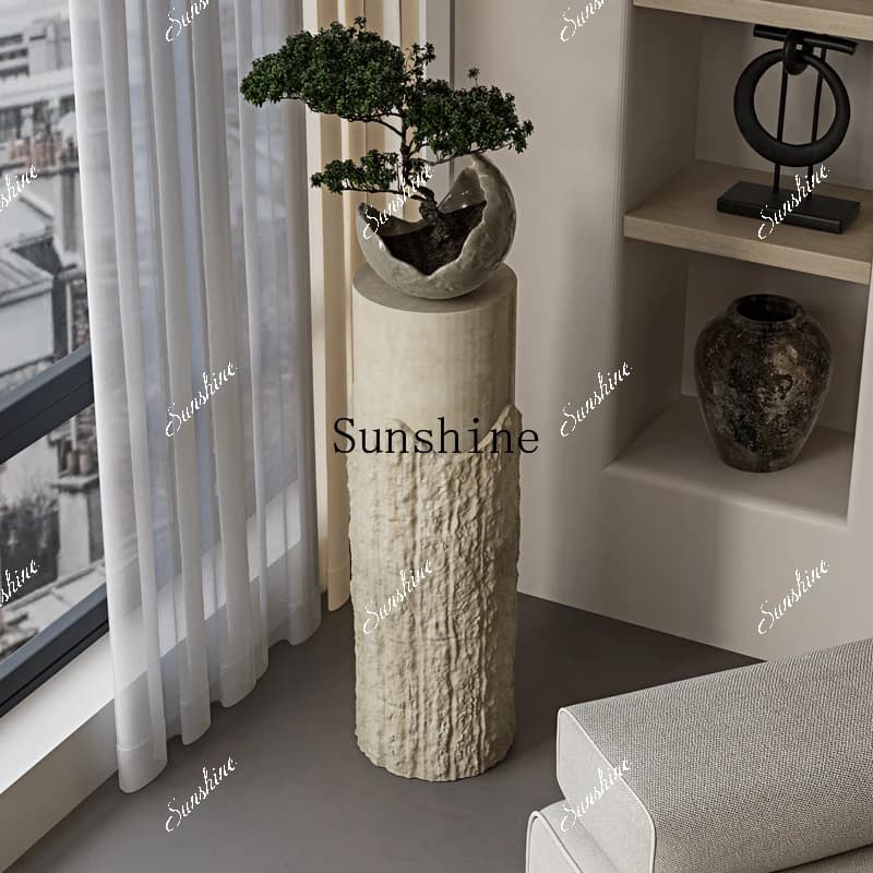 Italian light luxury flower shelf living room art installation ornament display stand  FT