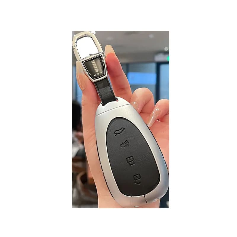 Premium Zinc Alloy Key Cover Case for WEY Gaoshan 7-9/Lanshan (2024-2025) - Protective Key Fob Shell Key Bag Chain
