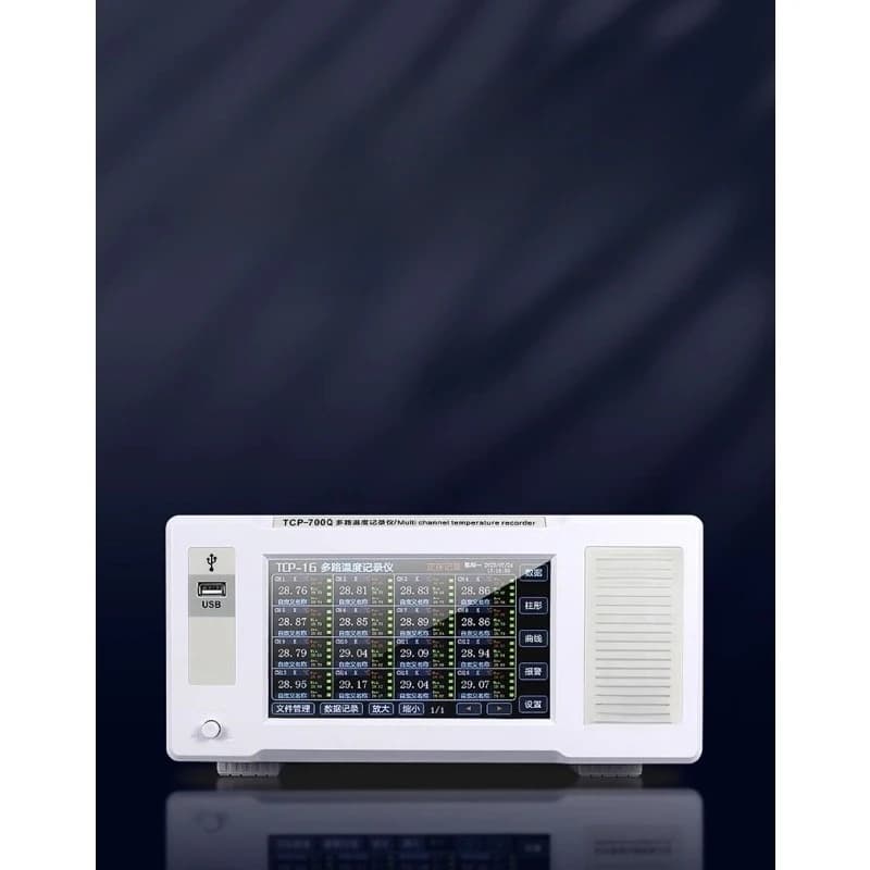 Multi-channel temperature tester, 64-channel thermocouple thermometer inspection instrument, PT1000 data collection record