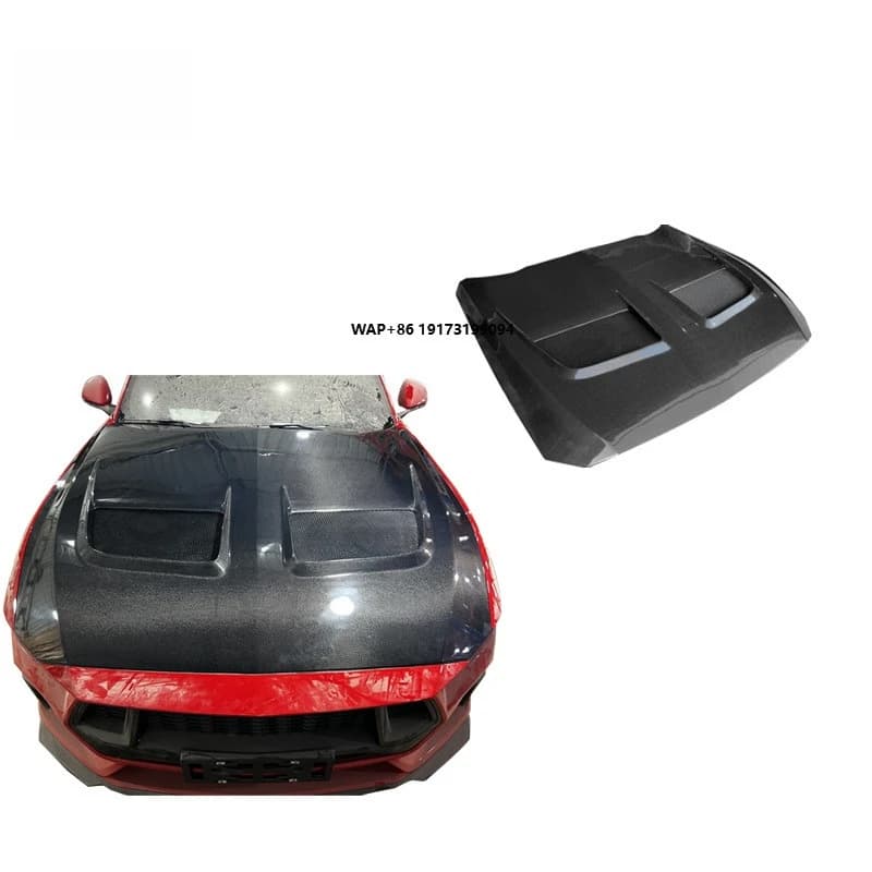 2024 Model for Mustang Modified with GTD Carbon Fiber Hood