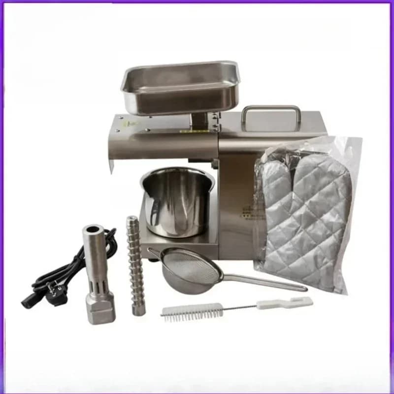 Small 316 stainless steel cold press oil machine Easy to operate hydraulic press to produce healthy organic oil