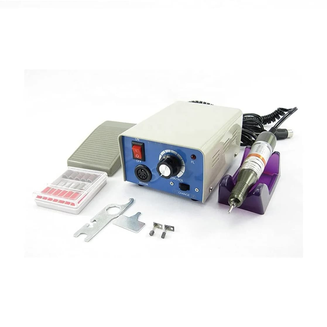 Electric Nail Drill Electric Nail Drill Machine 35000rpm Strong 210 Professional Manicure Nail Drill 65w Handpiece 6 Bits Set