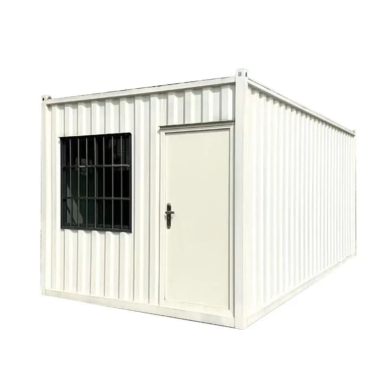 Large corrugated container house living mobile activity room glass curtain wall