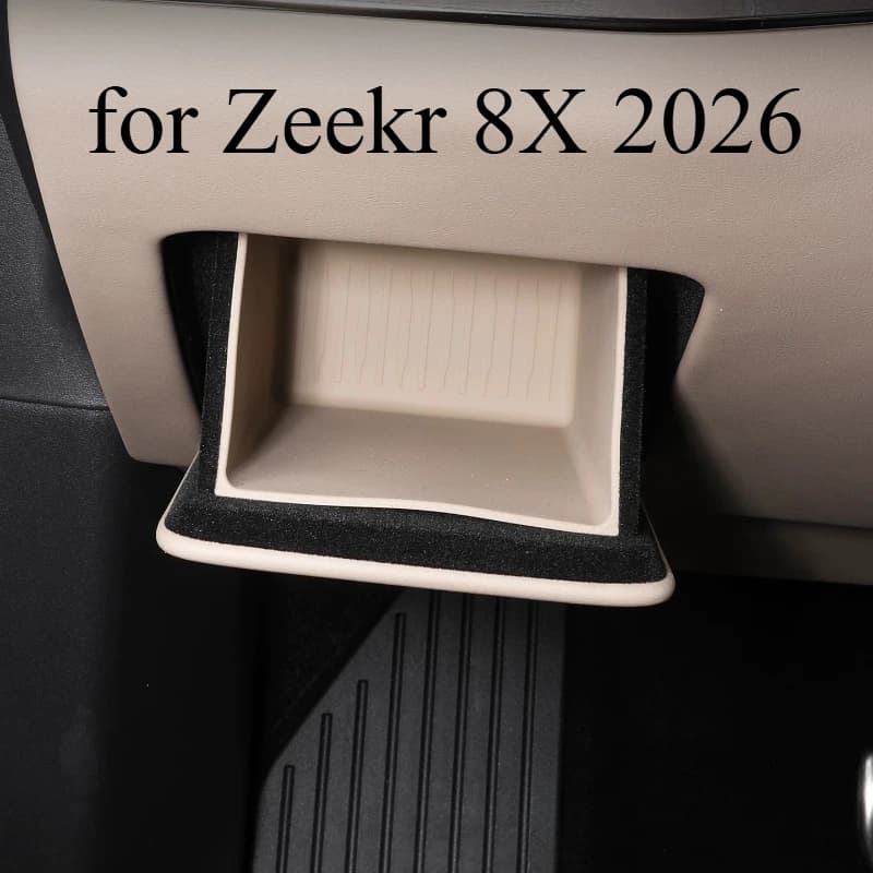 Silicone Pad for Zeekr 8X 2026 Driver Side Document Storage Box – Non-Slip Liner, Interior Protector & Organizer Mat
