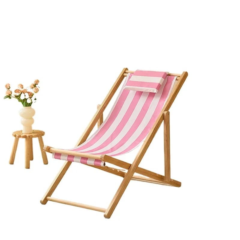Folding lounge chair, afternoon break, outdoor beach chair