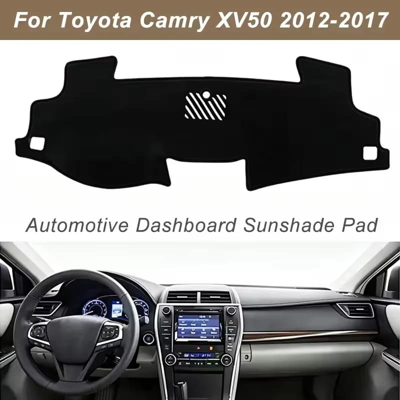 Dashboard Cover Dash Mat For Toyota Camry XV50 2012-2017 Anti-Glare Non-Slip Sun Shade Interior Protector