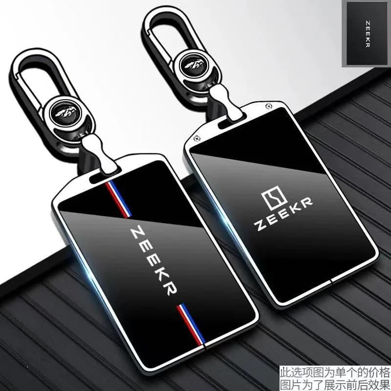 Zinc Alloy NFC Card Cover for ZEEKR 009/8X/007GT/001/X/7X/MIX, Heavy Duty Metal Protective KeyCase Shell with Keychain