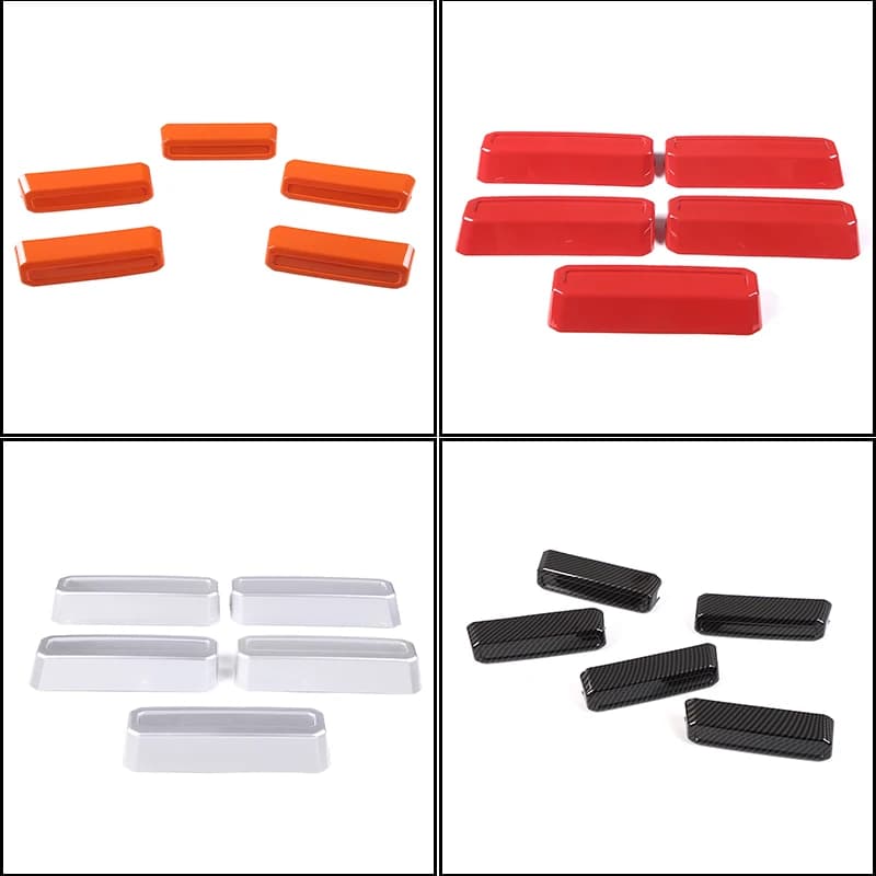 5 Pcs ABS Plastic Car front hood grille protective cover Trim Auto Exterior Accessories Fit for Ford Maverick 2022+