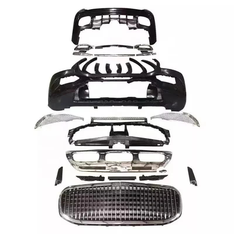 Best-selling pp Auto Parts for GLS W167 20-22 Modified for  Body Kit Front and Rear Bumper Grid Grille
