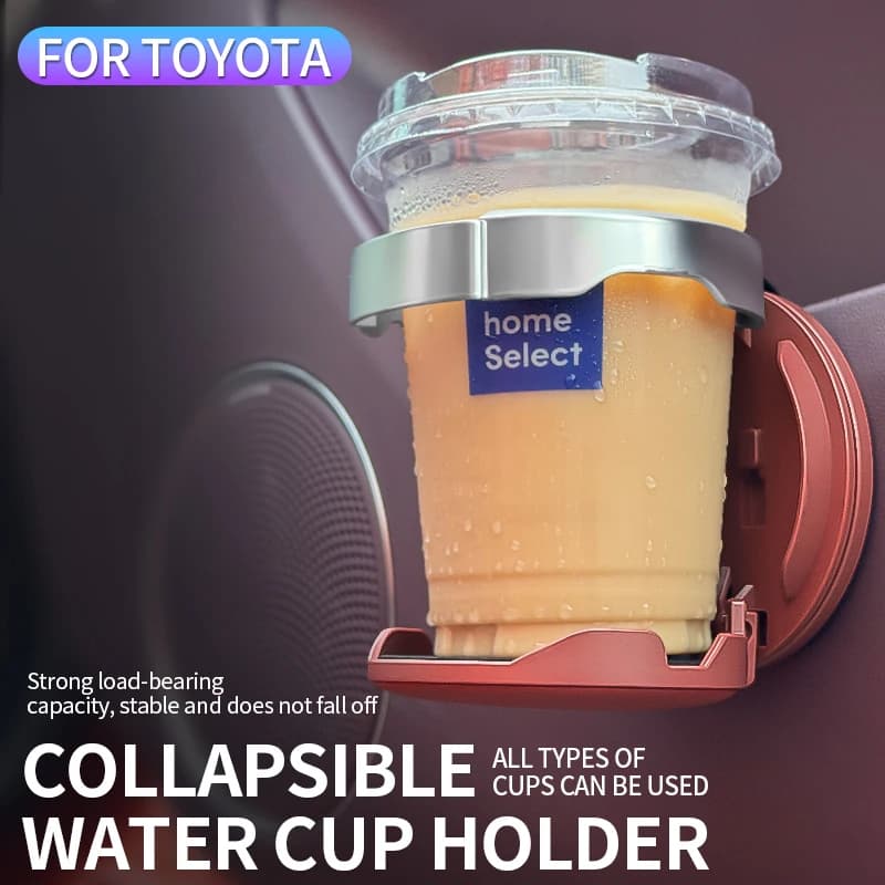 Car cup holder, side door drink holder, portable in-car cup stand, car interior storage accessory, suitable for Toyota Yaris