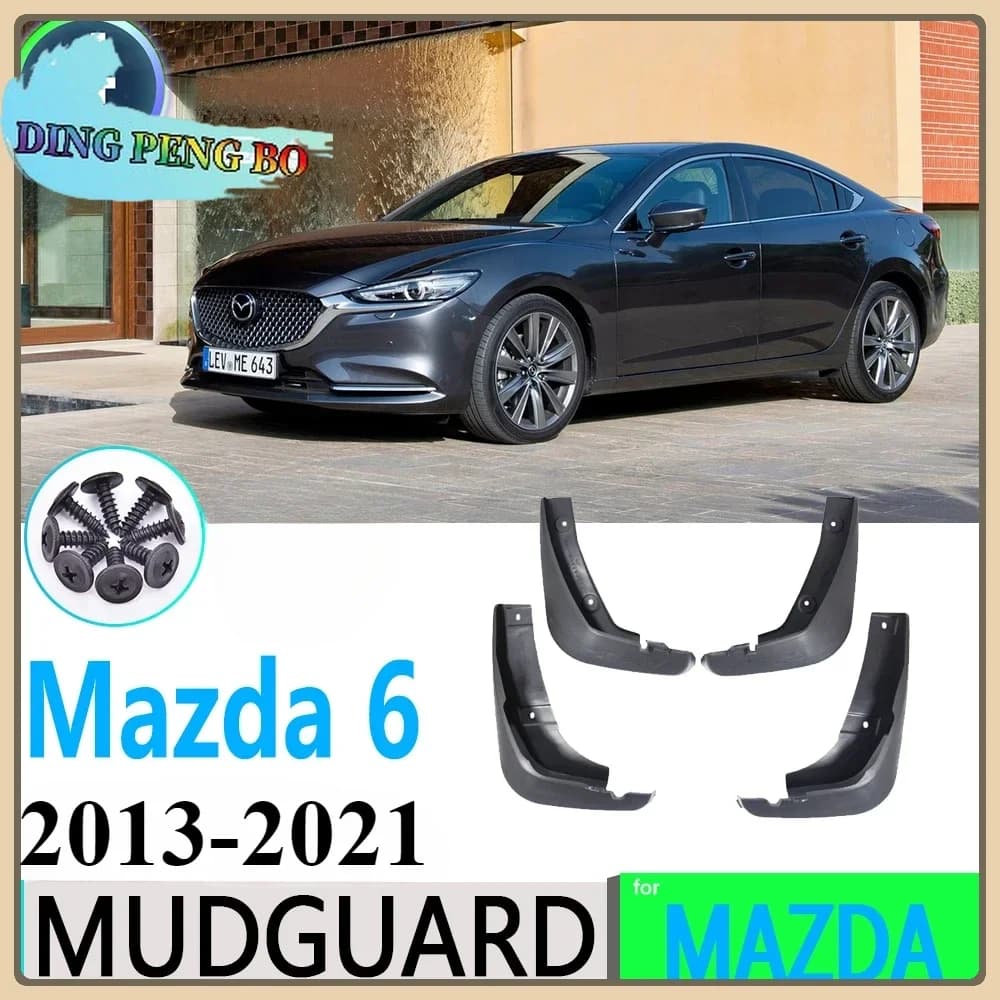 for Mazda 6 Atenza GL GJ 2013~2021 2014 2015 2016 2017 2018 Car Fender Mudguard Mud Flaps Guard Splash Flap 4Pcs Car Accessories