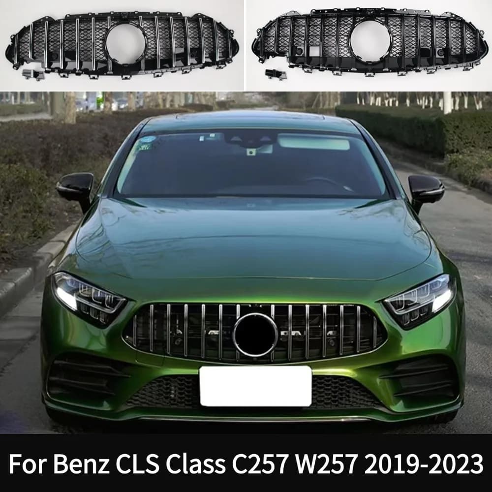 For Mercedes-Benz CLS Class C257 W257 2019-2023 Front Replacement Hood Grille Bumper Mesh CLS300 CLS350 CLS450 CLS400