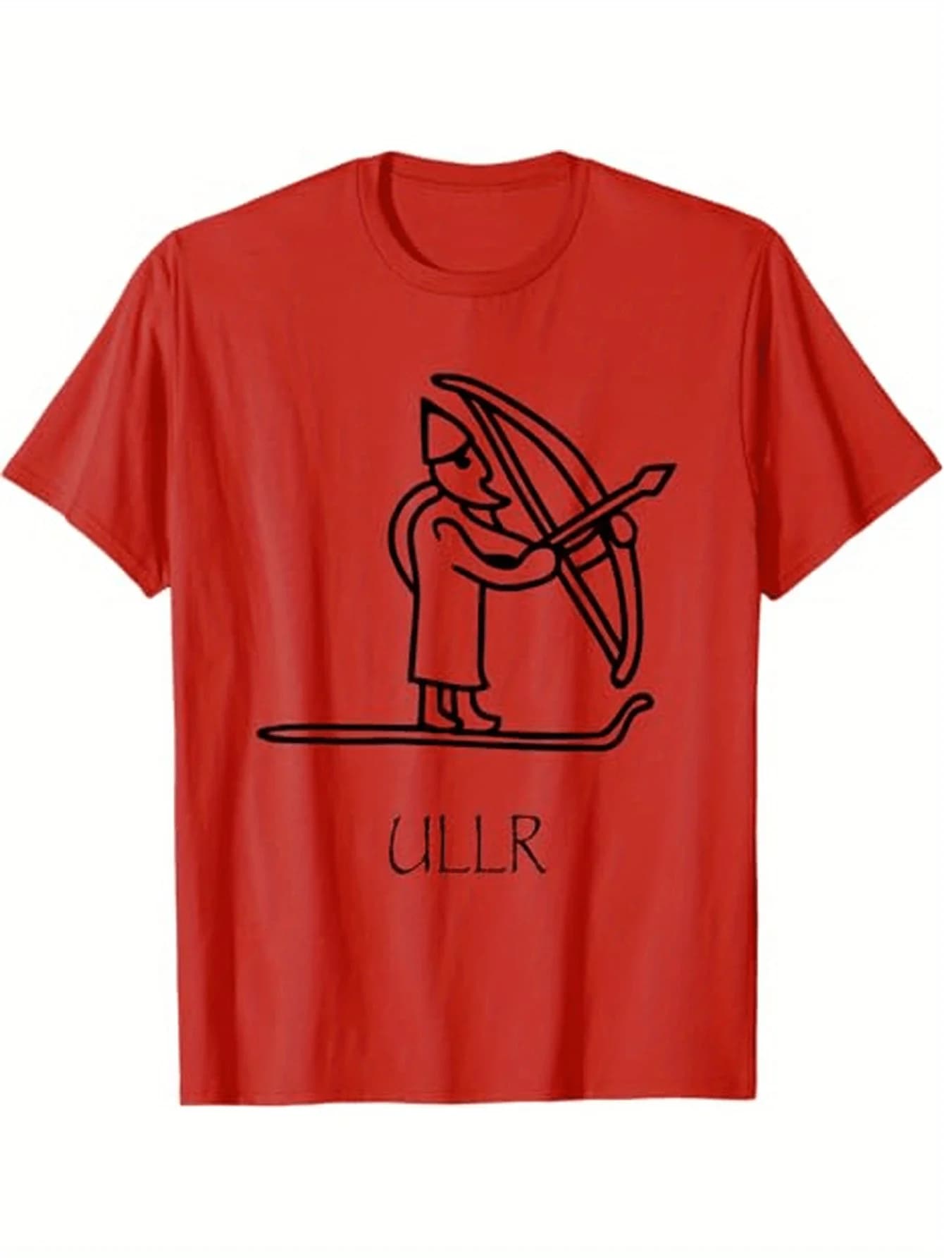 Norse Myth Ullr God of Archery Ski T-Shirt 100% Cotton O-Neck Short Sleeve Summer Casual Mens T-shirt Streetwear