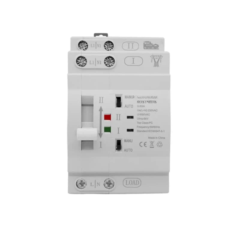 Low voltage dual power automatic transfer switch ATS automatic manual transfer switch
