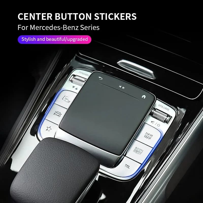For Mercedes Benz CLA GLB GLA Class W177 W247 C118 W118 X247 H247 Car Central Control Air Conditioning Button Trim Cover