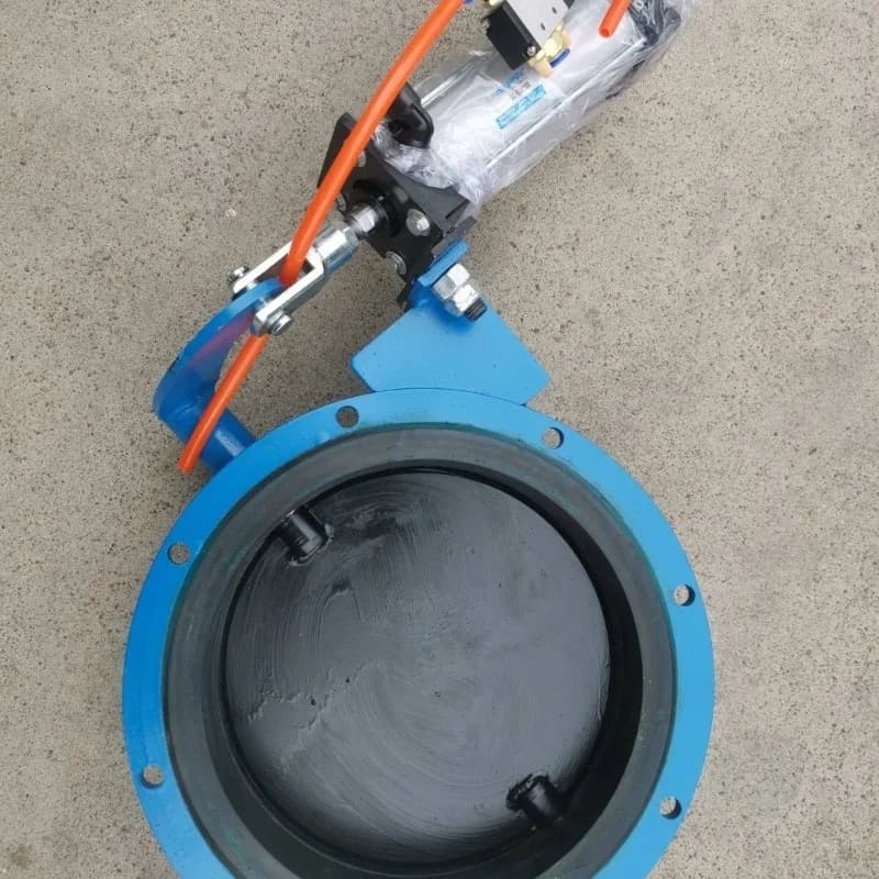 Cement Warehouse Valve Powdered Iron Weighing Butterfly Valve Pneumatic Iron Butterfly Valve Warehouse Rotary