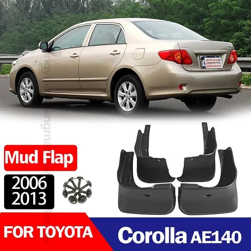 For Toyota Corolla AE140 2006-2013 Mudguards Fenders ABS Material Auto Tire for Protection Vehicle Exterior Styling Accessory