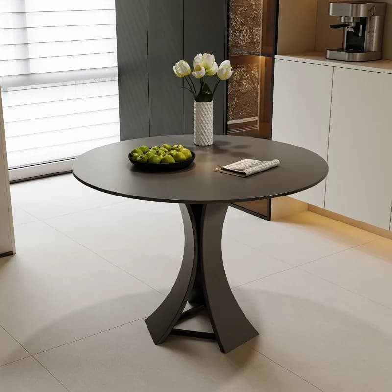 Mobile Round Dining Table Restaurant Study Gaming Modern Luxury Living Room Dining Table High Mesas De Jantar Kitchen Furniture