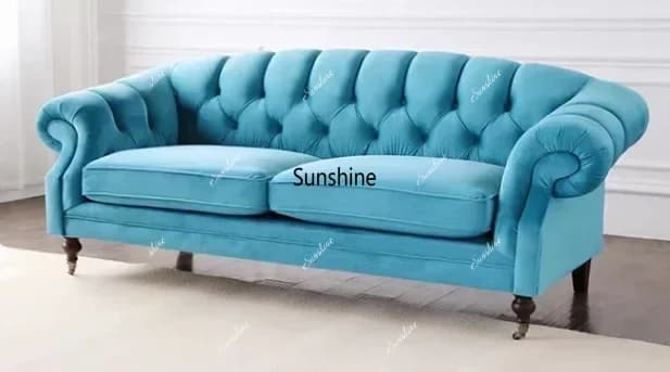 Adults Single Green Couch European Velvet Latex Sleeper Living Room Sofas Double Lounge Modern Luxury Canape Salon Furniture