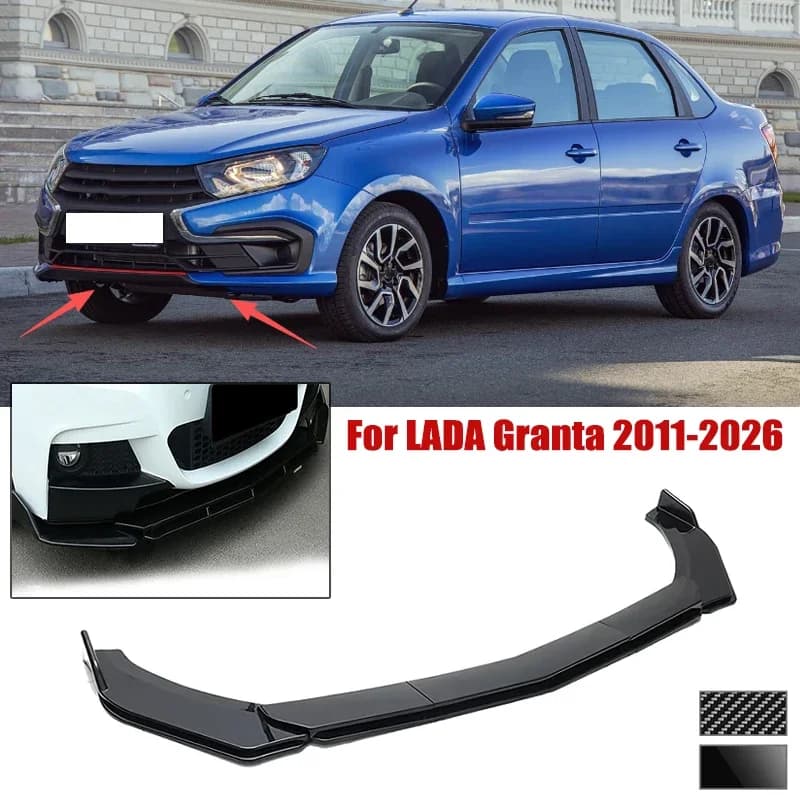 5pcs Front Bumper Shovel For LADA Granta 2011-2026 Spoiler Front Bumper Deflector Anti Scratch Protection Device Accessories