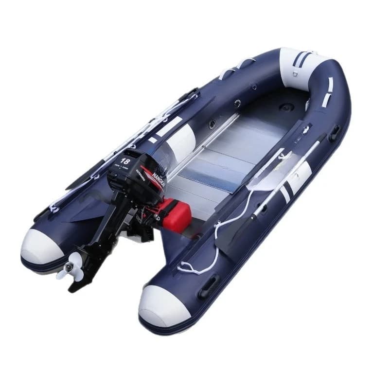 Aluminum alloy bottom rubber boat high speed inflatable boat patrol