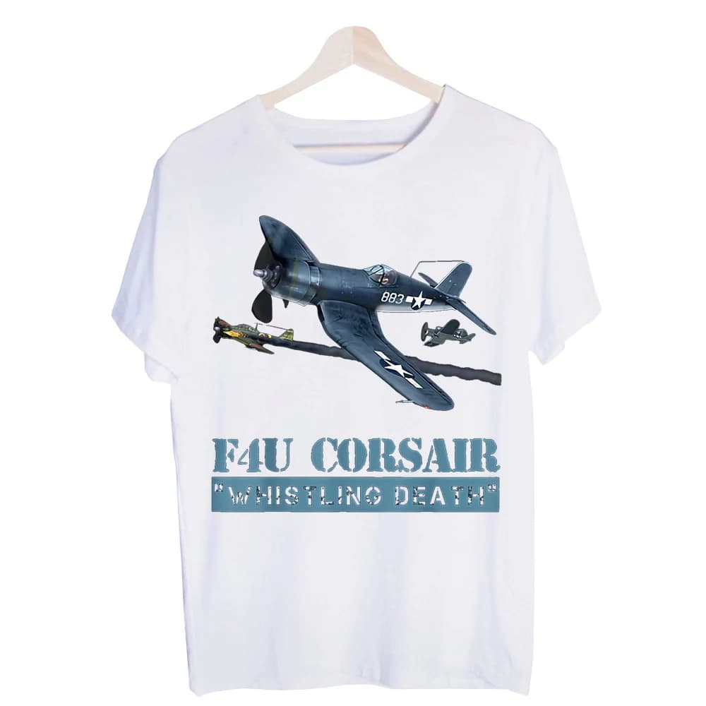 Men's Military Airplane Graphic Tee, Short Sleeve Crew Neck T-Shirt for Casual Vintage Style and Everyday Wear