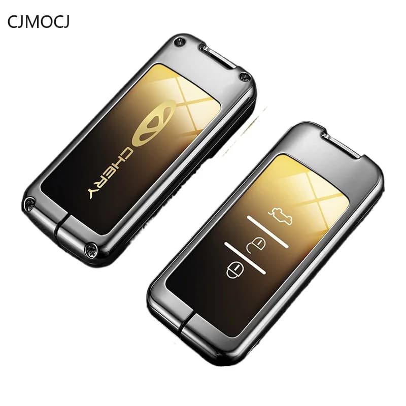 Premium Zinc Alloy Key Cover Case for Chery Tiggo 7/5x/3x/EXEED TX/Lanyue/Lingyun/Zhuifeng - Protective Key Fob Shell Keychain