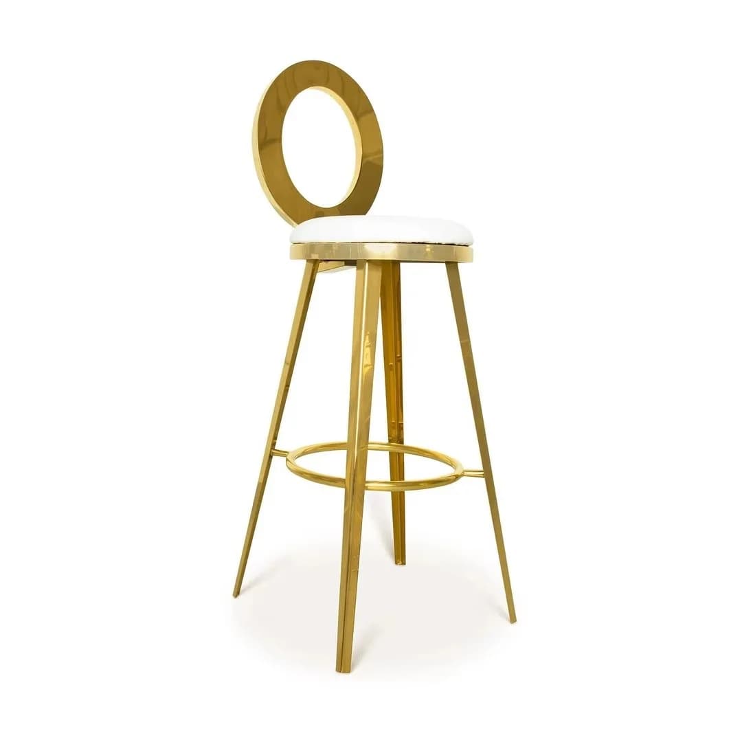 *  Hotel Hall Bar Stool for Wedding and Event Stainless Steel Stool HighBoy Chair