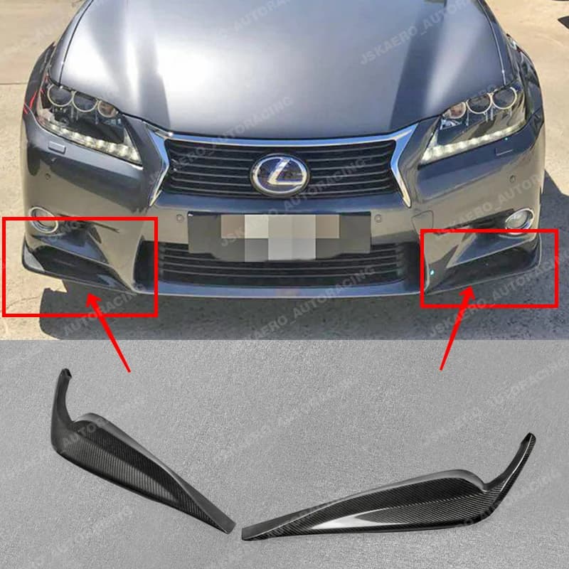 For Lexus GS 13-15 L10 L15 AWL10 L15 JDM Carbon Fiber Front Bumper Lip Splitter car BodyKits