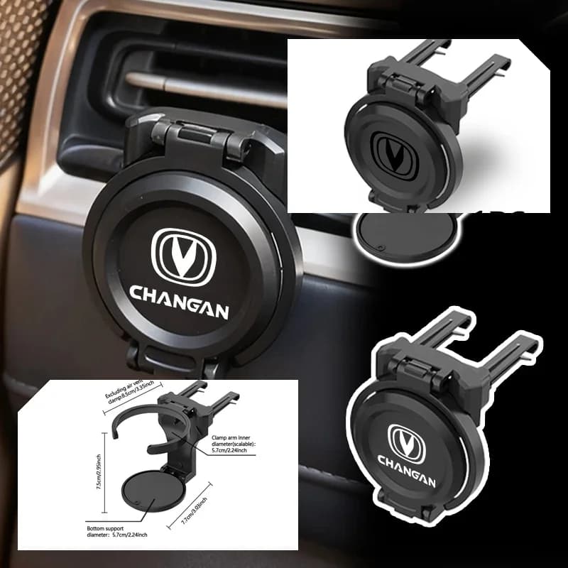 ABS Car Air Vent Cup Holder Portable Water Bottle Drink Stand Bracket for MG Cyberster ZS ES5 ONE HS MG3 MG4 EV MG5 MG6 MG7