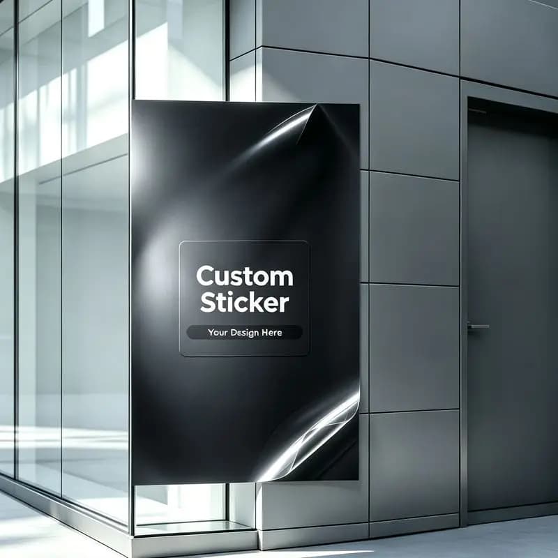 Large Size Custom Advertising Stickers Commercial Product Promotion Decor for Supermarket Bar Windows Outdoor Exterior Publicity