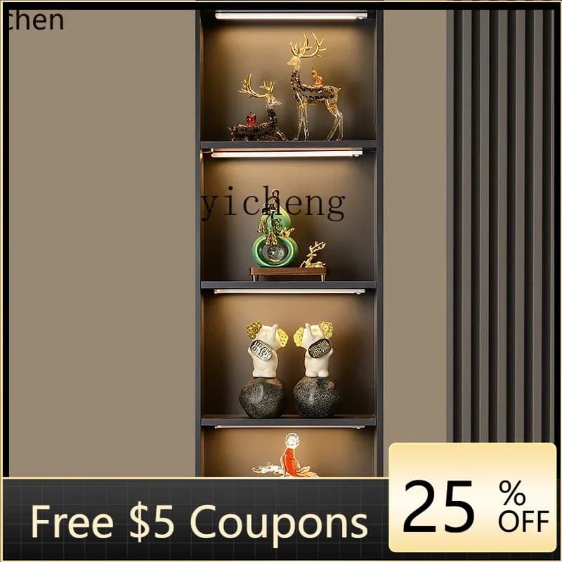 L3-20  entrance entrance niche has excess wine cabinet ornaments every year, koi decorations, housewarming gifts