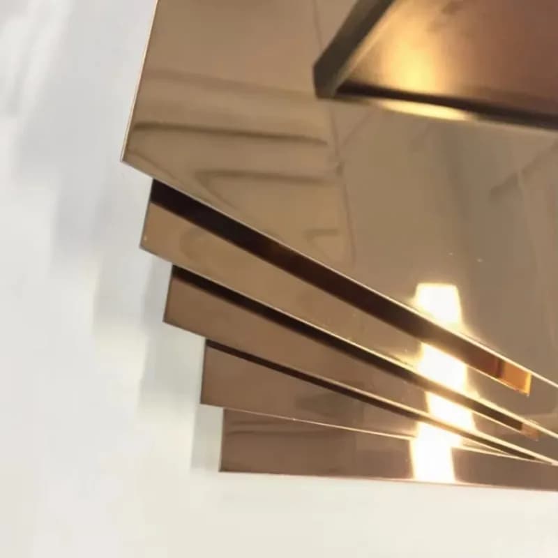 Gold Stainless Steel Sheets 4 X 8 ft 20 Gauge 201 304 430 0.8mm Ba Bright 8k Mirror Stainless Steel Sheet Plate