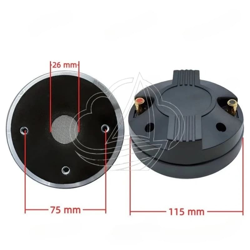 44-Pin High Frequency Horn Driver 115 Magnet Flat Edge Diaphragm Outdoor Stage Audio Tweeter
