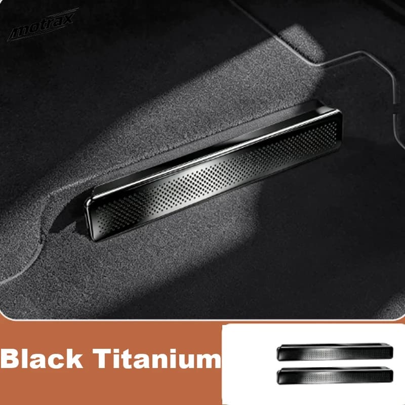 For BYD ATTO 3 EVO Yuan Plus 2026 2027 Car Under Car Seat Air Outlet Dust Cover Rear Air Conditioning Metal Anti-blocking Cover