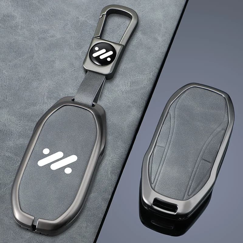 Car Smart Key Case Cover Keyless Bag for IM Zhiji L7 LS7 L6 LS6 Zinc Alloy Car Key Cover Protector Keychain Styling Accessory