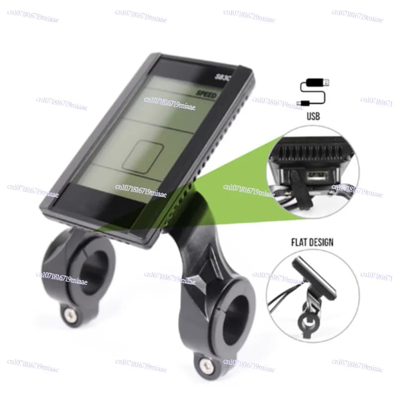 24V-72V Electric Bicycle Smart LCD Meter Speed Display Large LCD Screen S830 with USB