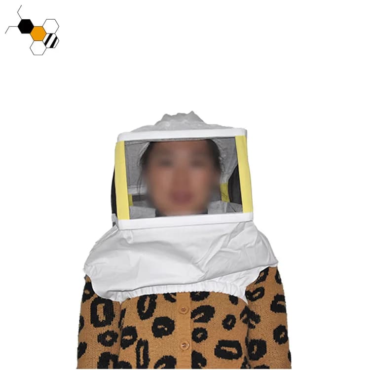 Square Bee Protective Hat Beekeeping Hat with Bracket Bee Hat