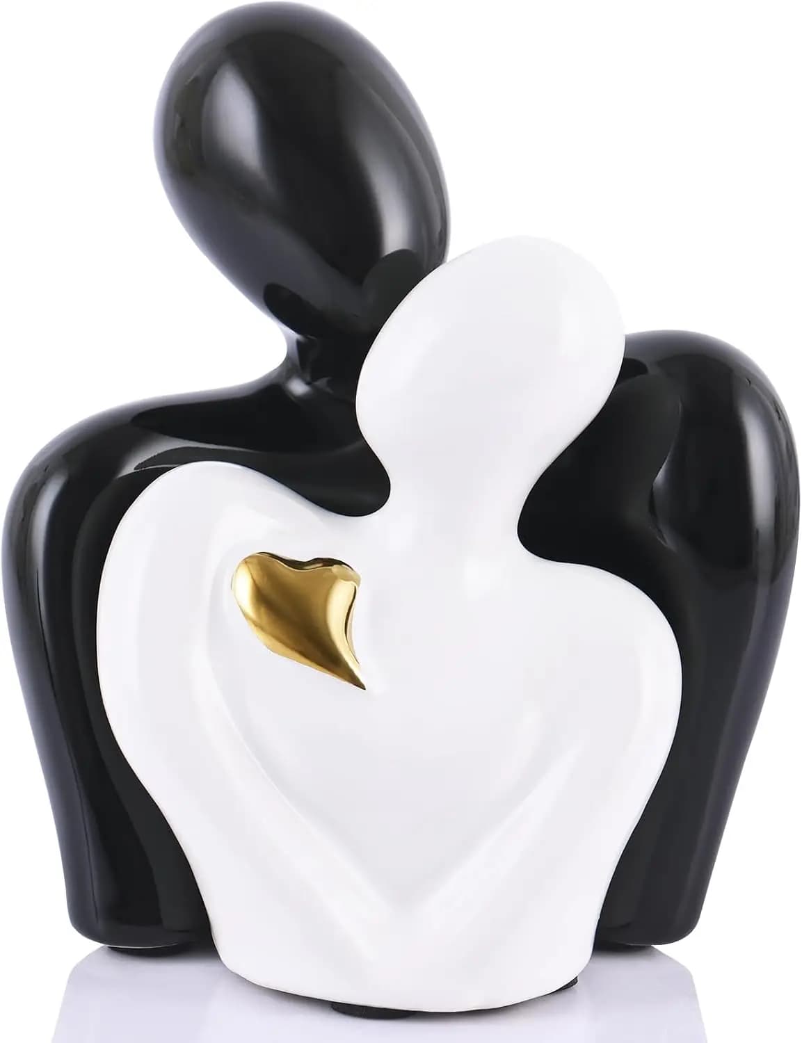 Mini Couple Statue Tv Stand Decor Items for Living Room,Bedroom Decor for Couples Sculpture Knick Knacks for Shelves,Couple Gift