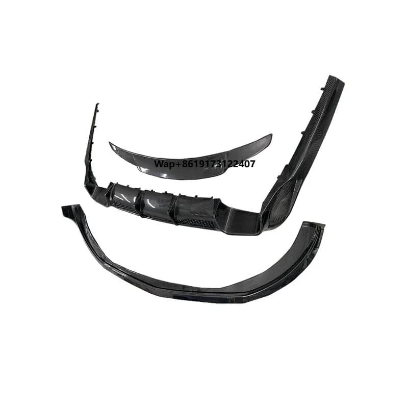 Wholesale B-rabus Carbon Fiber Body Kit Front Lip Rear Lip and Rear Wing Carbon Fiber Front Bumper Lip for  S-W223
