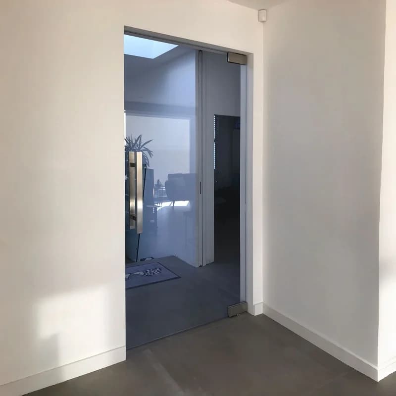 Premium Glass Door Solution Swing Frameless Glass Door Patch Fitting Glass Clamps Non-Drill Auto-Close Door Pivot Hinge