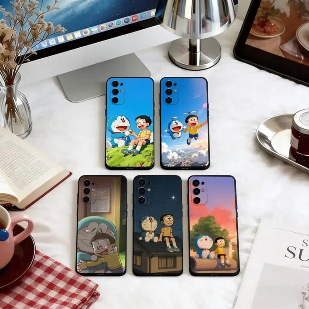 Nobita Nobi Phone Case For Samsung S25,S24,S21,S22,S23,S30,Ultra,S20,Plus,Fe,Soft Black Cover