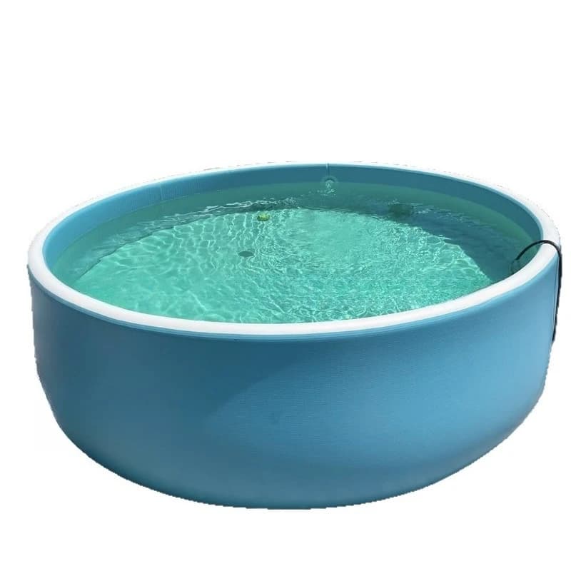 Round thickened foldable inflatable swimming pool, household outdoor portable swimming pool